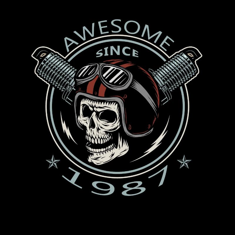Awesome since 1987, Biker Geburtstag