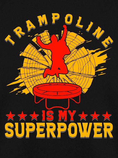 Trampolin ist meine Superkraft