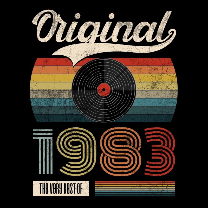 1983 Vintage Birthday Gift Tee Retro Style
