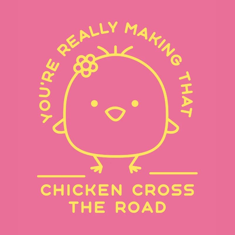 Vous faites vraiment traverser ce poulet sur la route