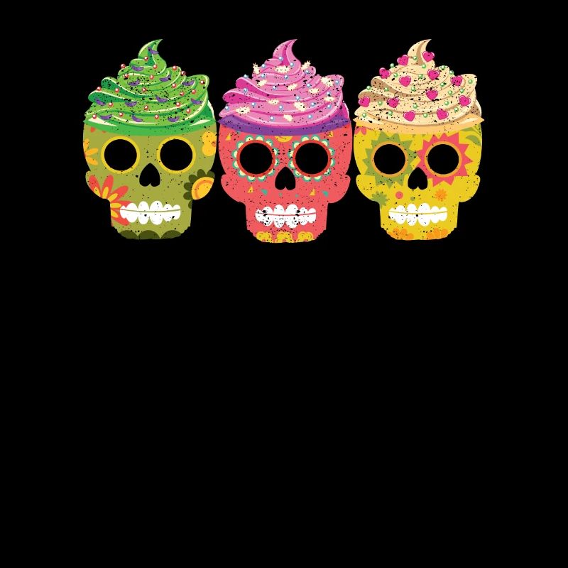 Cute Sugar Skull Cupcakes Funny Cinco De