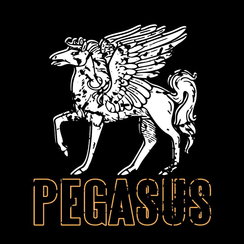 Pegasus Retro Vintage Mythological Creature