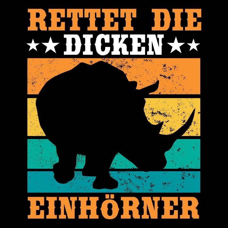 Süßes Rettet Die Dicken Einhörner Nashorn