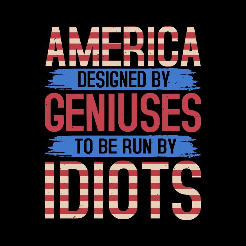 AMERICA DESIGNED BY GENIUSES IDIOTS
