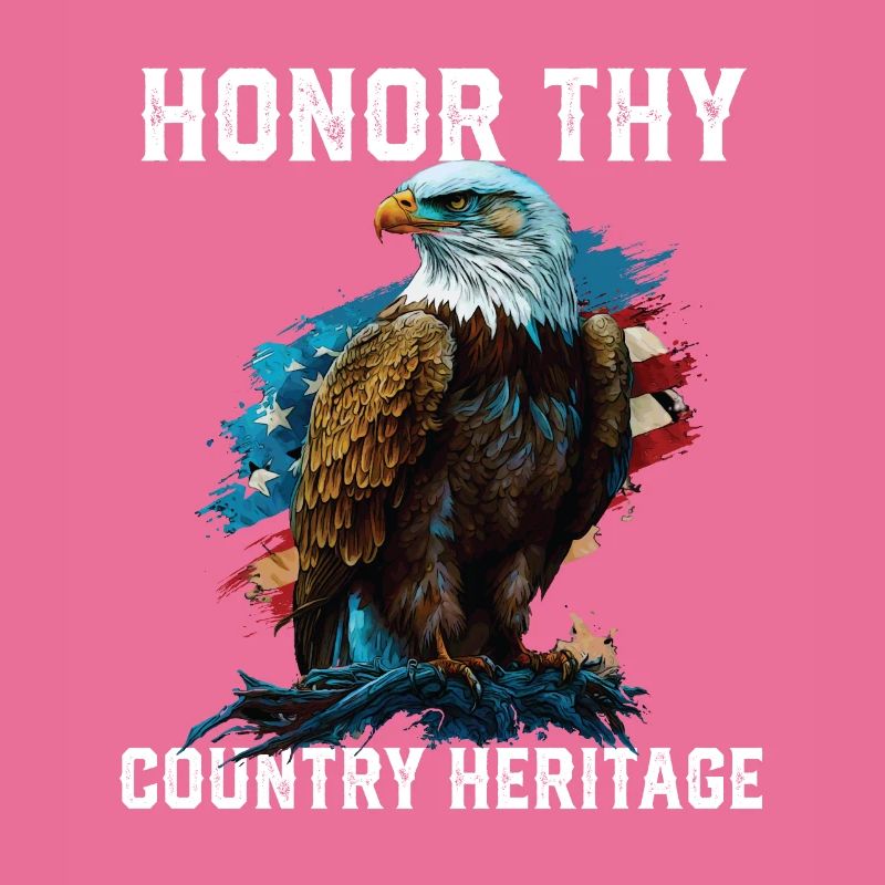 Honor Thy Country Heritage American Bald Eagle