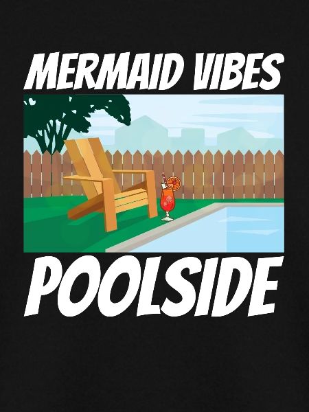 Mermaid vibes poolside
