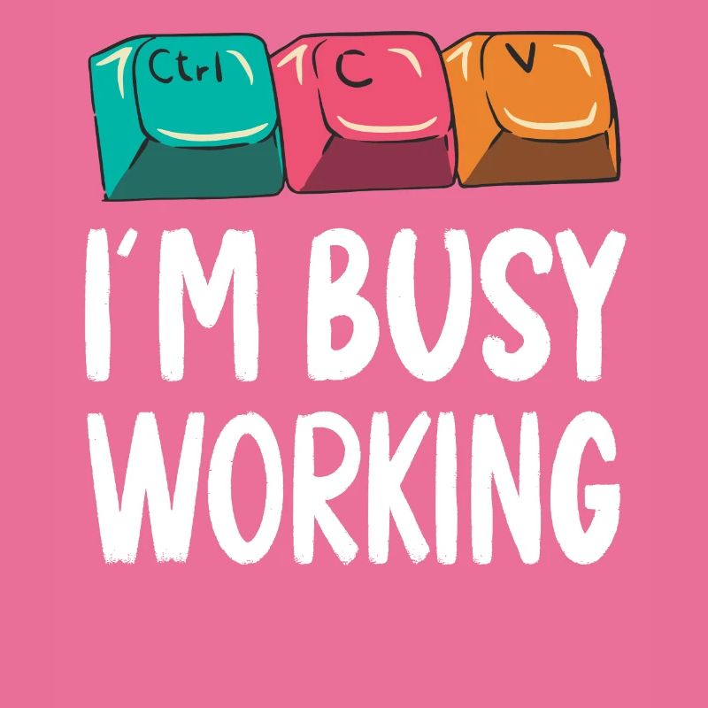 Drôle de copier-coller Ctrl-C Ctrl-V occupé à travailler