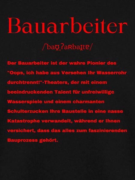 Bauarbeiter Definition