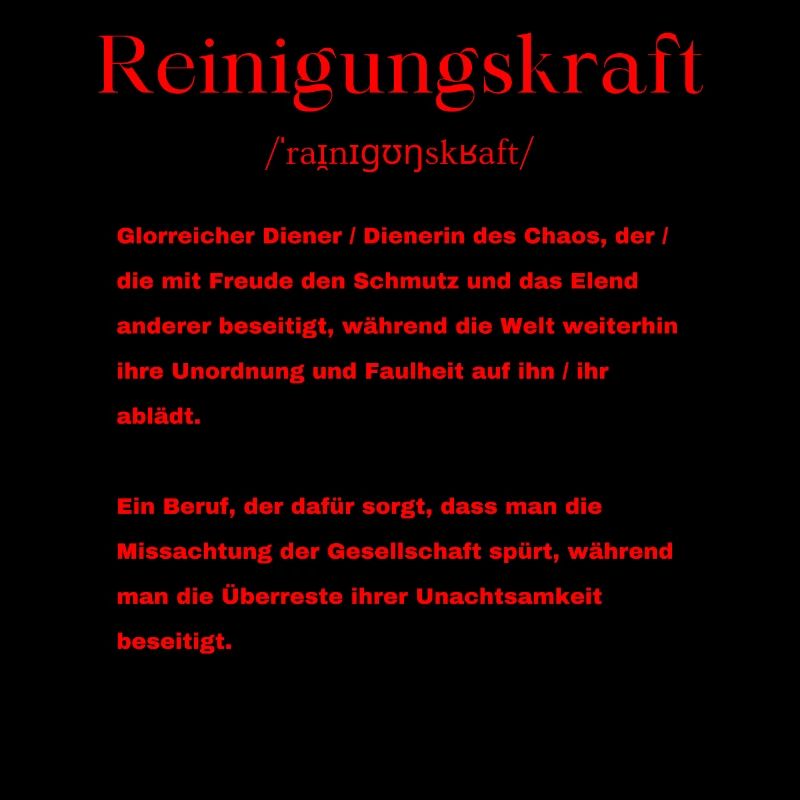 Reinigungskraft Definition