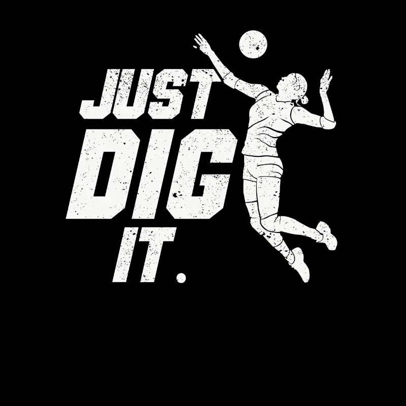 Just Dig It Funny Beach Volleyball Player Team