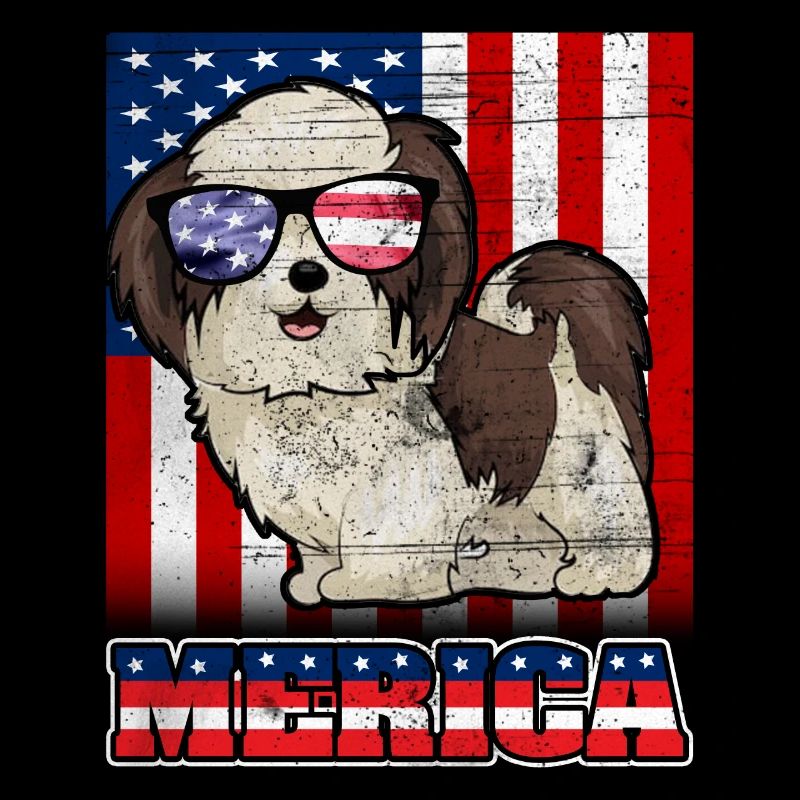 4. Juli Hund Merica