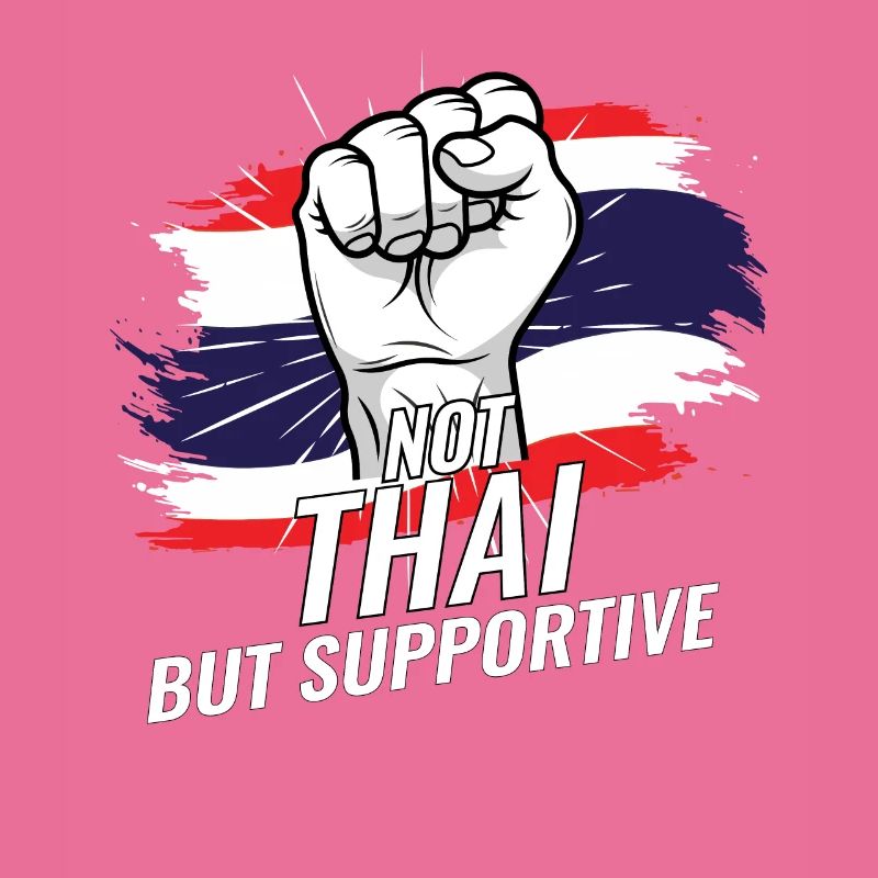 Pas thaïlandais mais pays de drapeau thaïlandais favorable