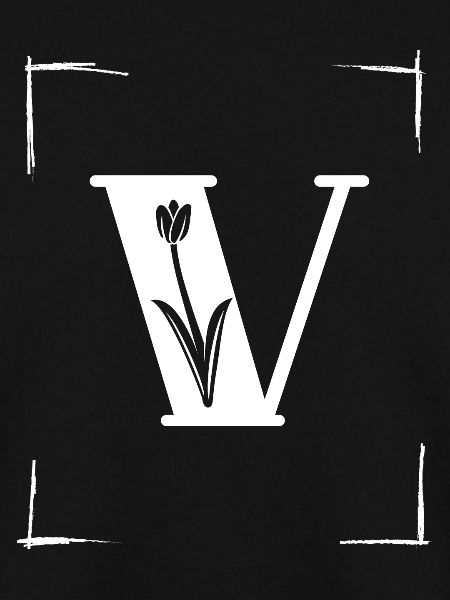 letter V initial