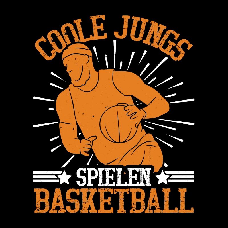 Coole Jungs spielen Basketball