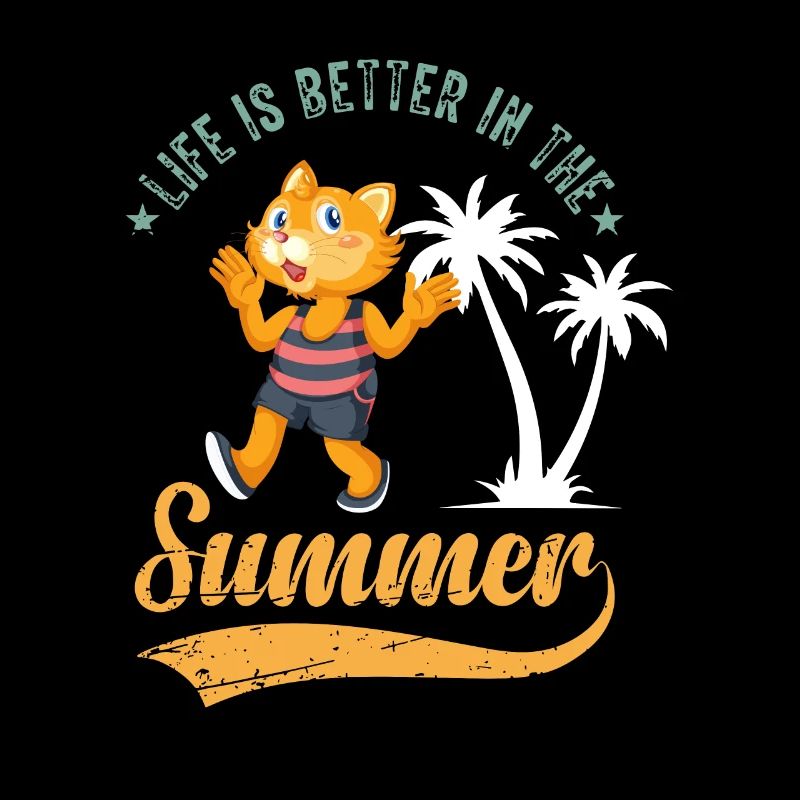 Katze im Sommer