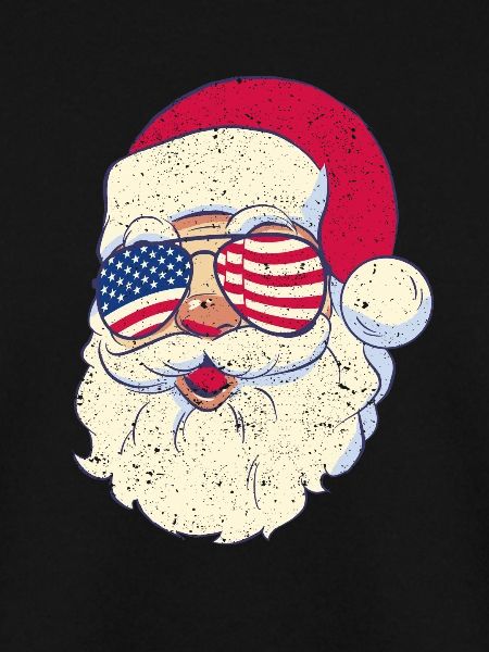 Weihnachtsmann patriotische USA Sonnenbrille