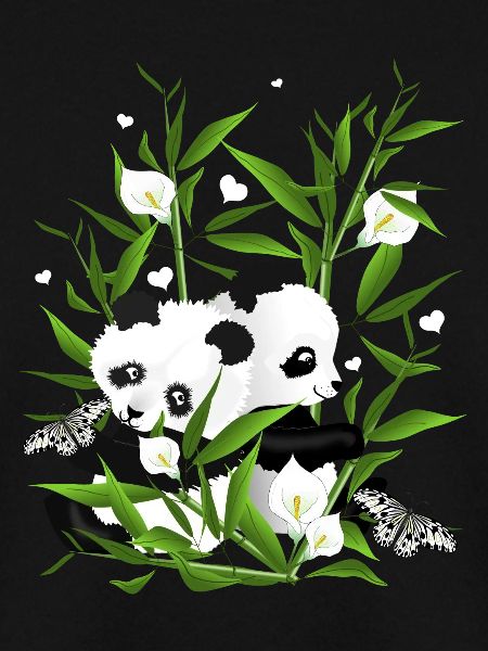 Pandababys im Bambusfeld