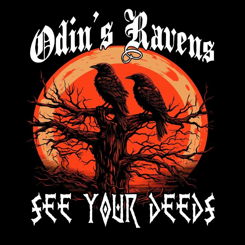 Grimnir | Raben Gott T-Shirt | Hugin und Munin