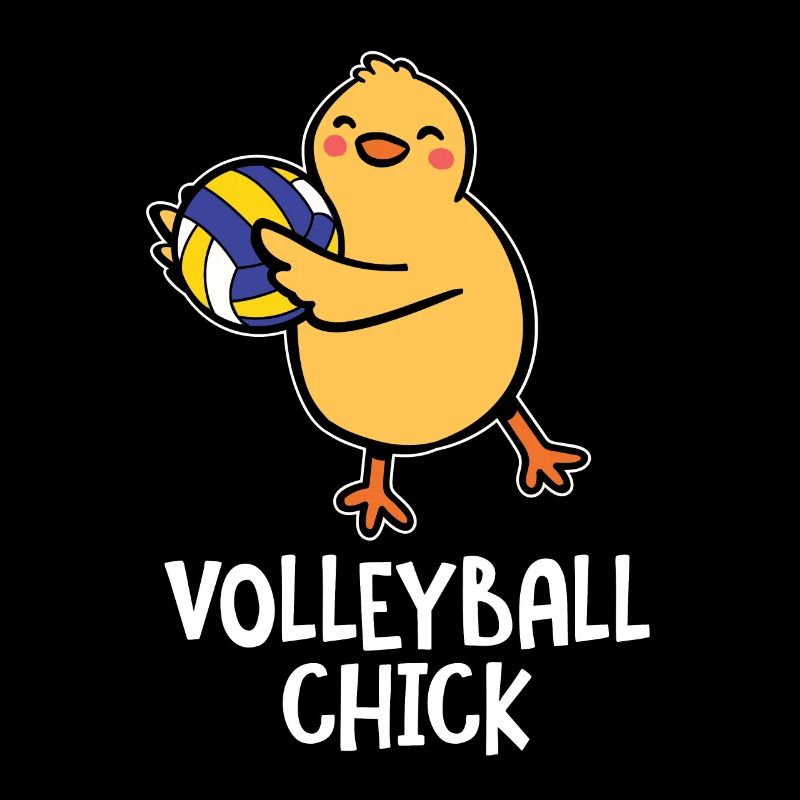 Drôle Volleyball Chick Enfants Setter Spiker