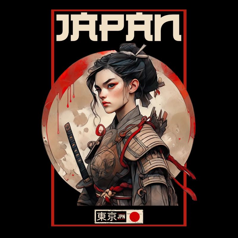 Asia 80s Japanese Retro Samurai Samurai