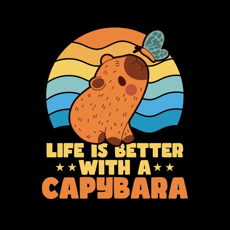La vie est meilleure avec un propriétaire Capybara Capibara Mam