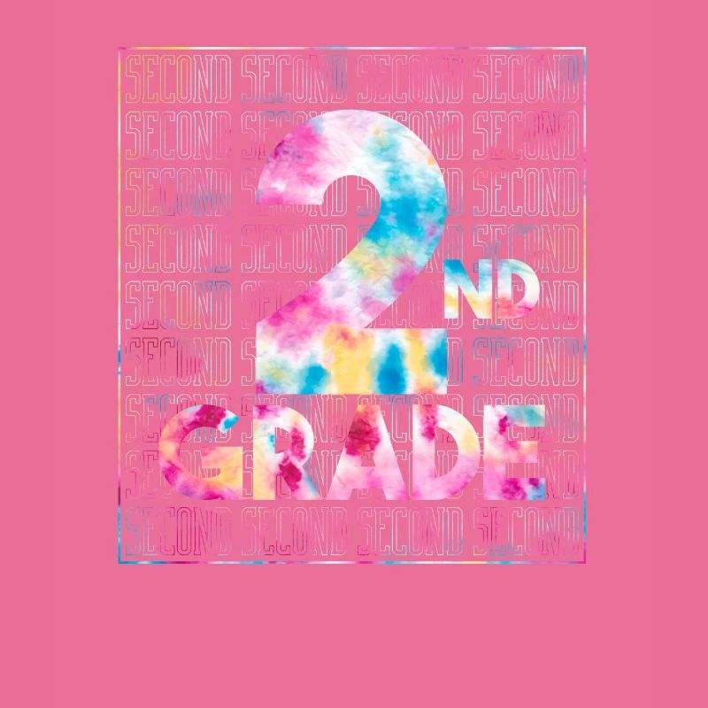 Tie Dye 2nd Grade Typography Team Second Grade