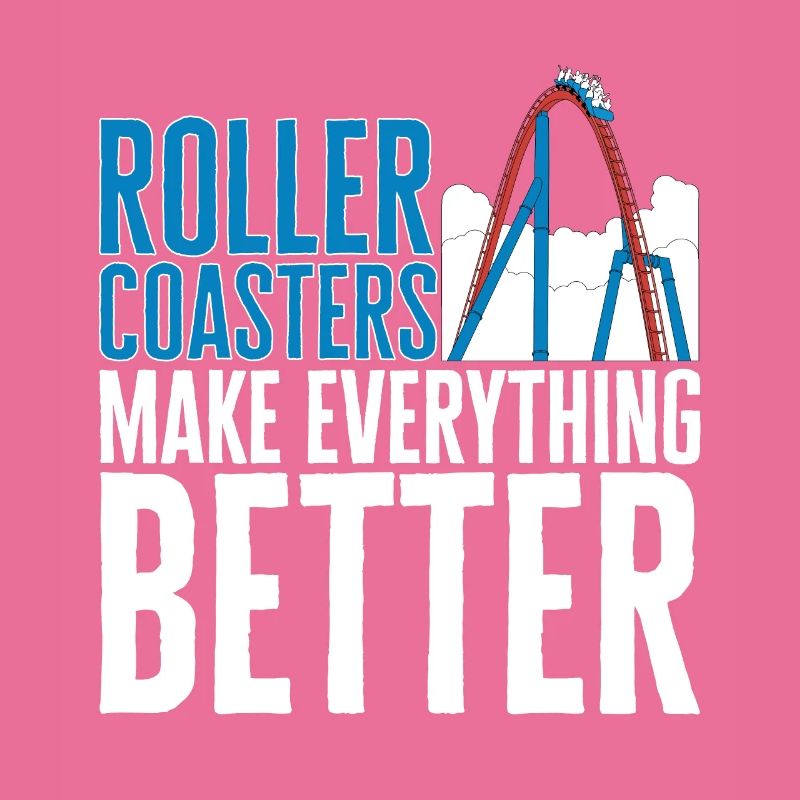 Achterbahn Rollercoaster Freizeitpark