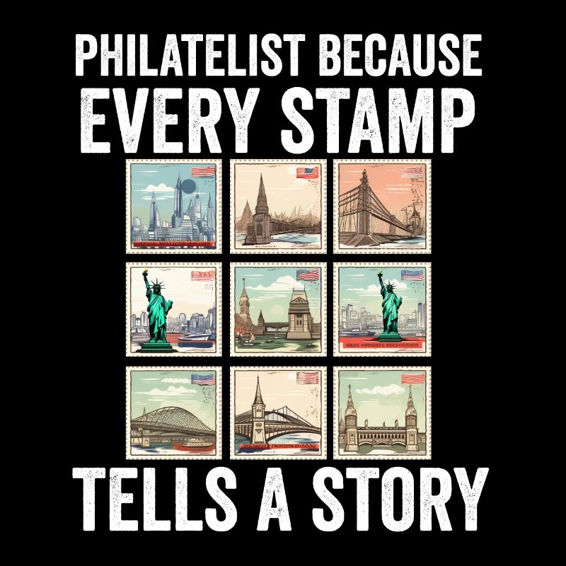 Stamp Collector Postage Stamping Philatelist Men