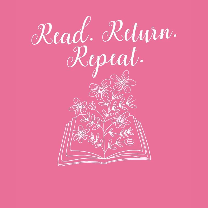 Library Worker Librarian Read Return Repeat Book