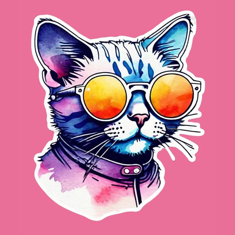 Katze oder Kätzchen - Niedlich - Sonnenbrille