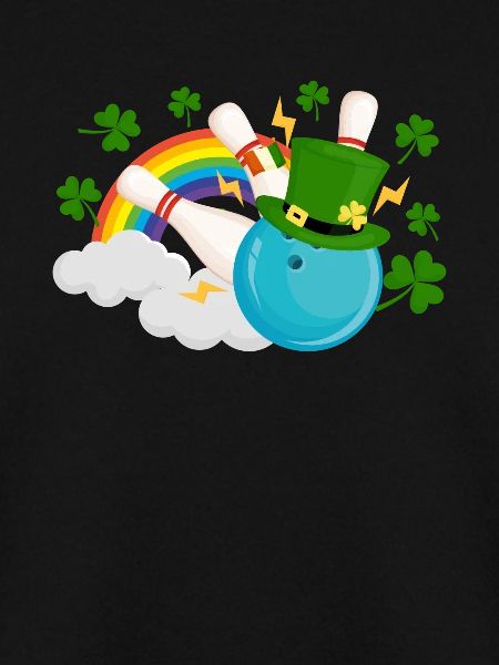 Lustige Bowlingkugeln Kleeblatt Leprechaun