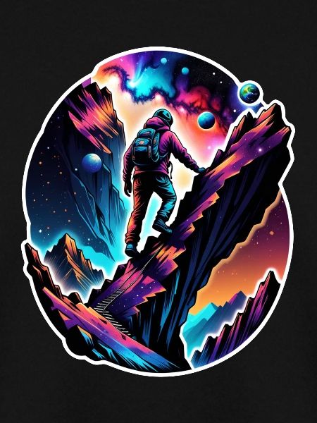 Climbing - Moon - Space