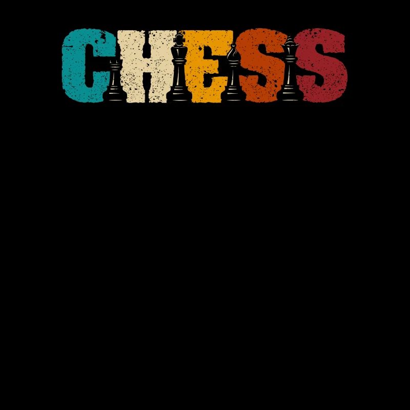 Joueur d’échecs drôle pièces d’échecs seize pièces