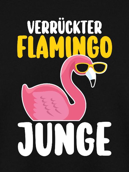 Verrückter Flamingo Junge