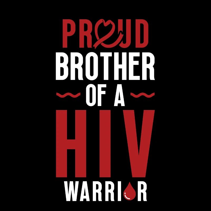 Stolzer Bruder Eines Hiv-kriegers Unterstützt Den