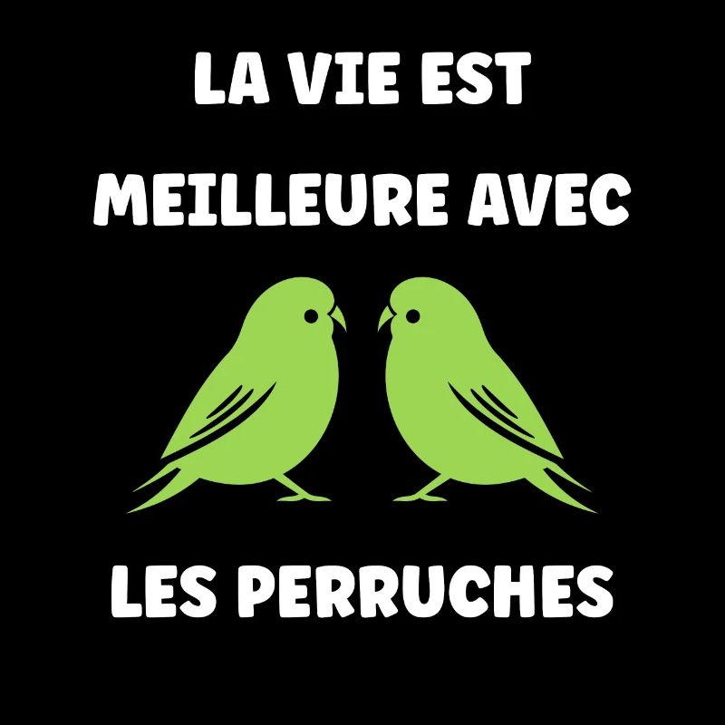 Oiseaux perruches humour petite perruche
