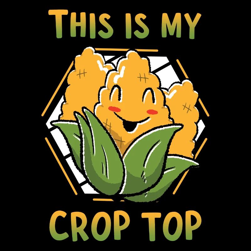 This Is My Crop Top Corn Farmer Crop Duster