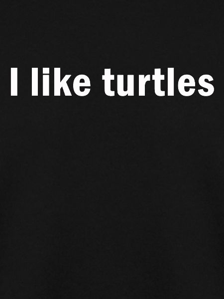 I Like Turtles Turtle