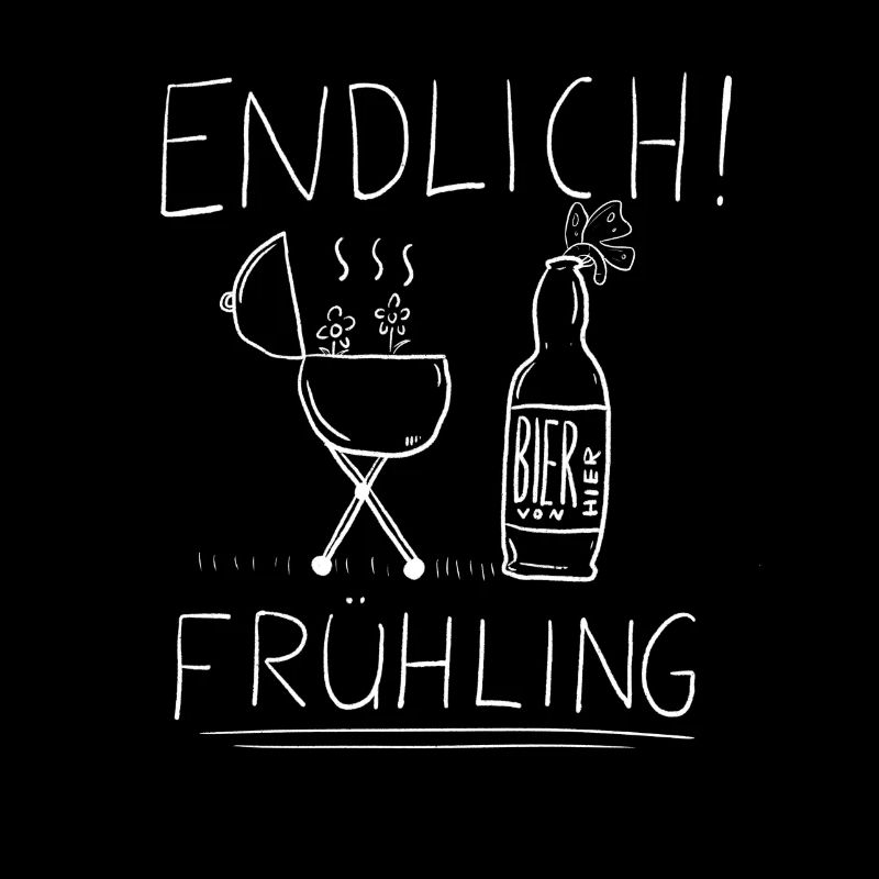 Endlich Frühling Bier und Grillen