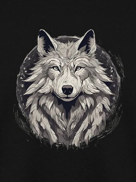 Mystischer Wolfskopf