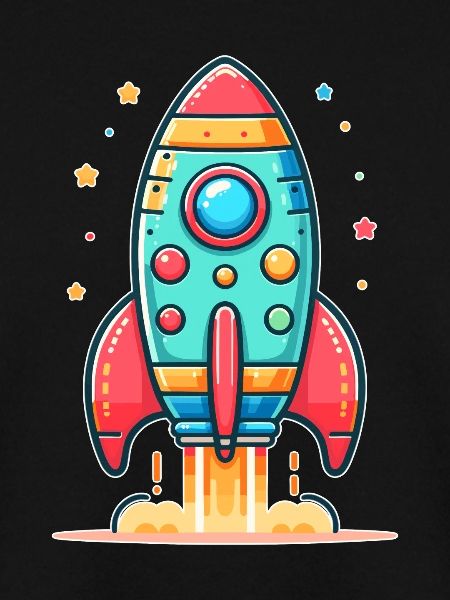 childishly designed rocket