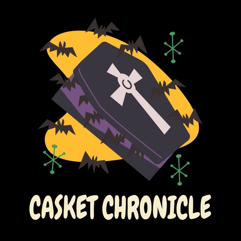 Death Coffin Goth Casket Spooky Halloween Vampires