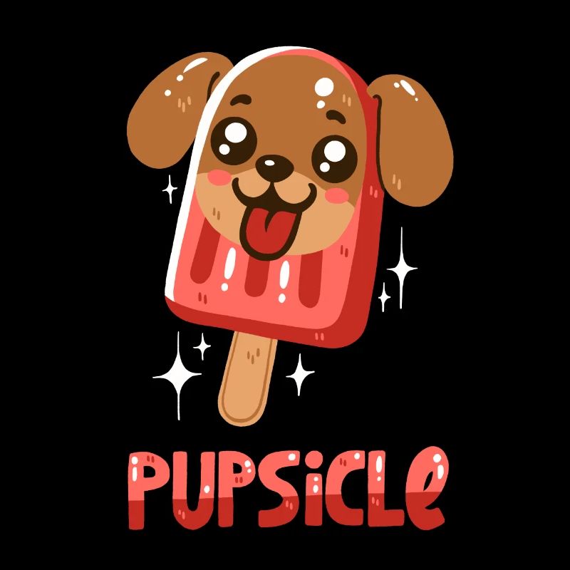 Hund-Eis am Stiel