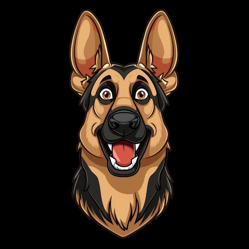 Schäferhund | German Shepherd | Cartoon Artwork