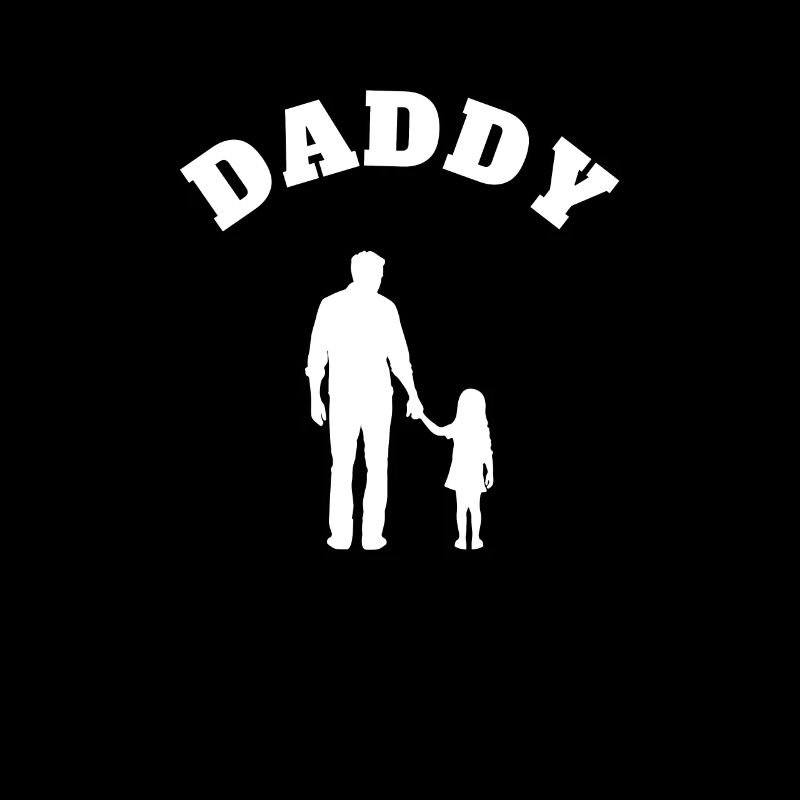 Daddy Daughter Kid White