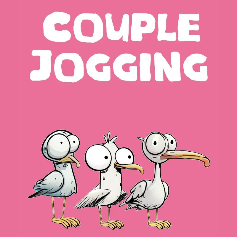Paar joggen