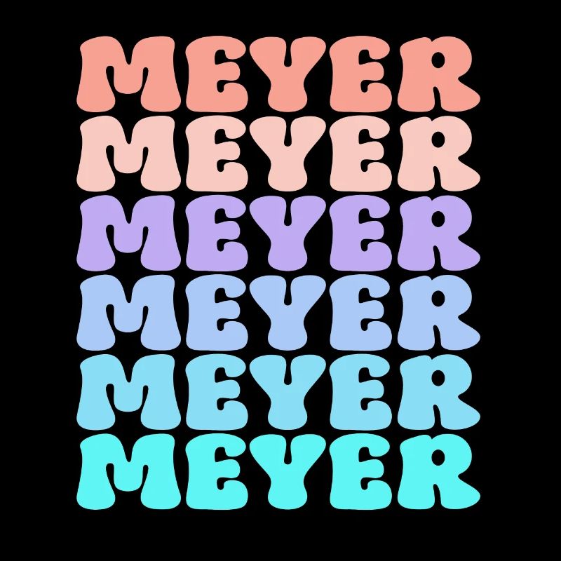 Meyer Familie Nachname Retro