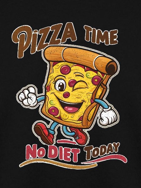 Pizza Time - Diät-Humor