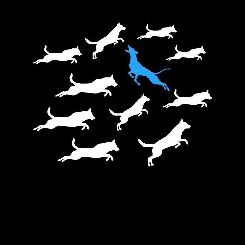 À contre-courant Individualité et style Chiens