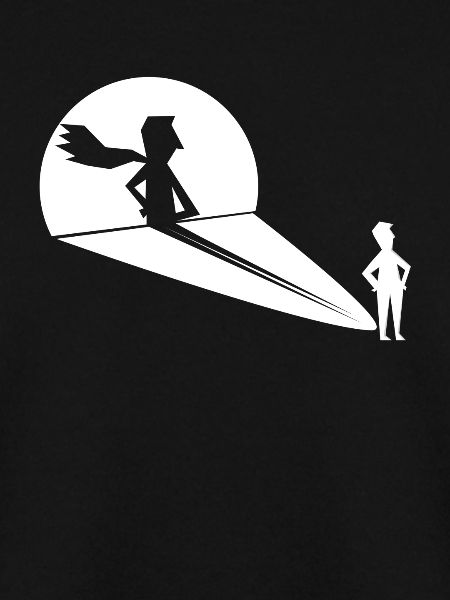 Shadow Figure Superhero Projection